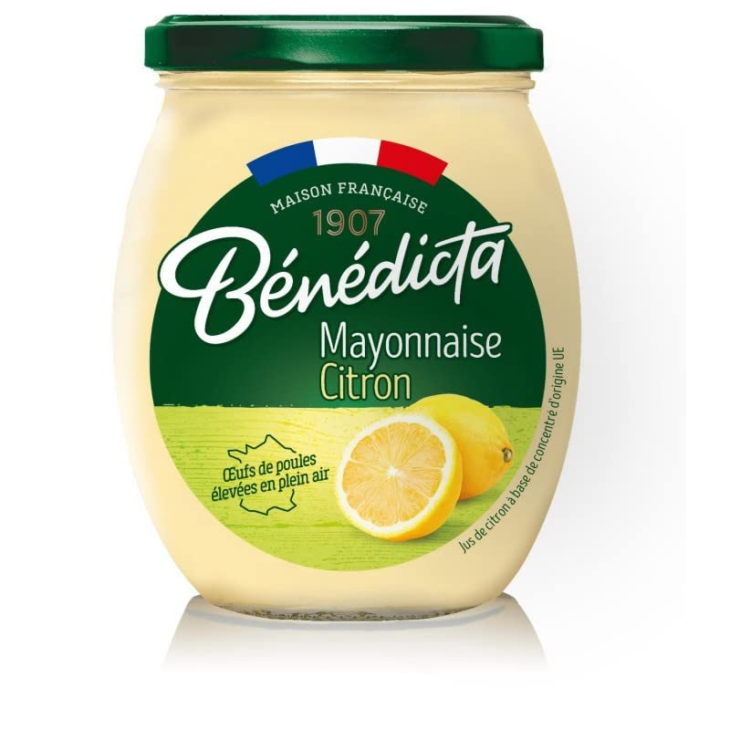 BENEDICTA - Benédicta Mayonnaise Citron Bocal 255G - le Lot De 4
