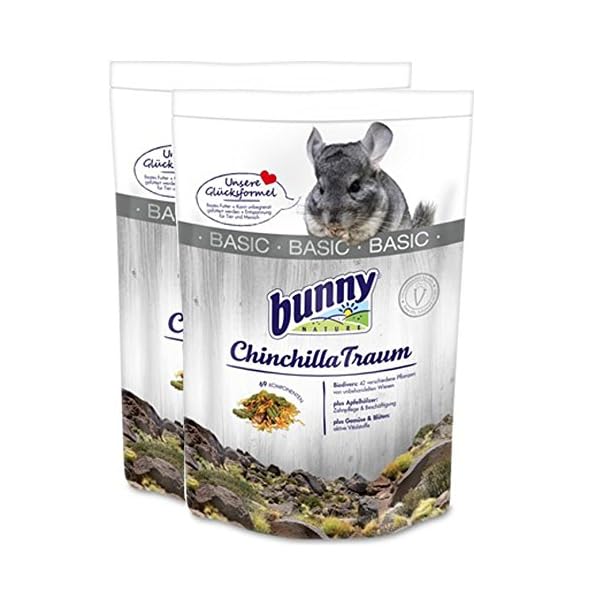 2 x 3,2 kg = 6,4 kg Bunny Chinchilla Traum Basic Futter für Chinchillas