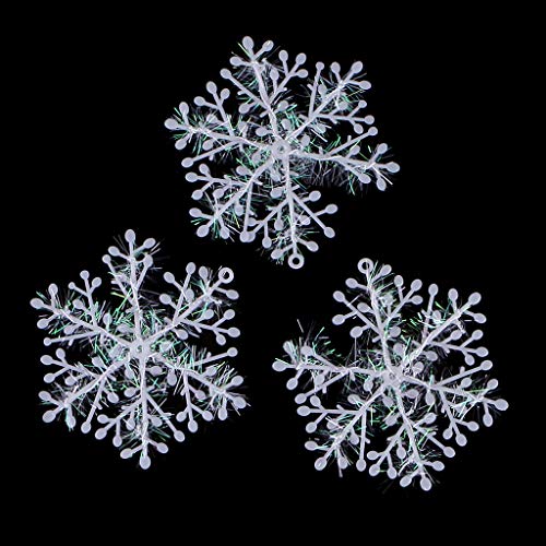 HUAJINGKEJI 3 piezas de adornos de copo de nieve blanco para árbol de Navidad, decoración de festivales, cojín de bola para sofá, almohada sensorial para decoración de dormitorio, cojines para