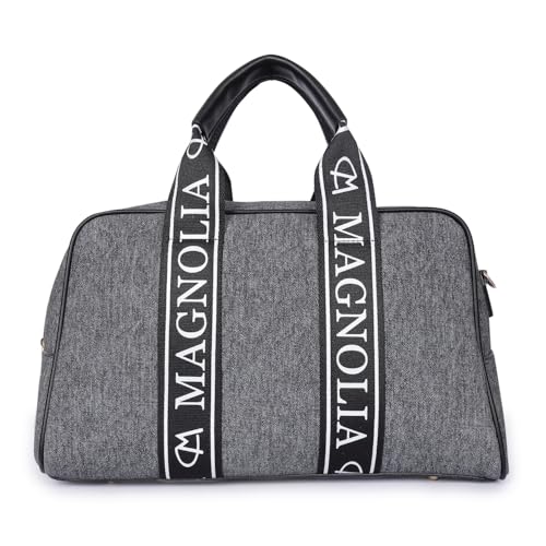 Image of MAGNOLIA Women's Canvas Duffle bag Medium Size with Detachable Shoulder Strap and Handles | Spacious Perfect for Travel & Everyday Use