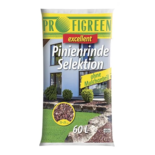 Blumixx Pinienrinde für Pflanzen mittel | Baumrinde 15-25 mm 60 Liter | 100% pflanzliche umweltfreundlicher langanhaltend & ohne Mulchanteil | dekorativer Bodenbelag | unterdrückt Unkrautwuchs