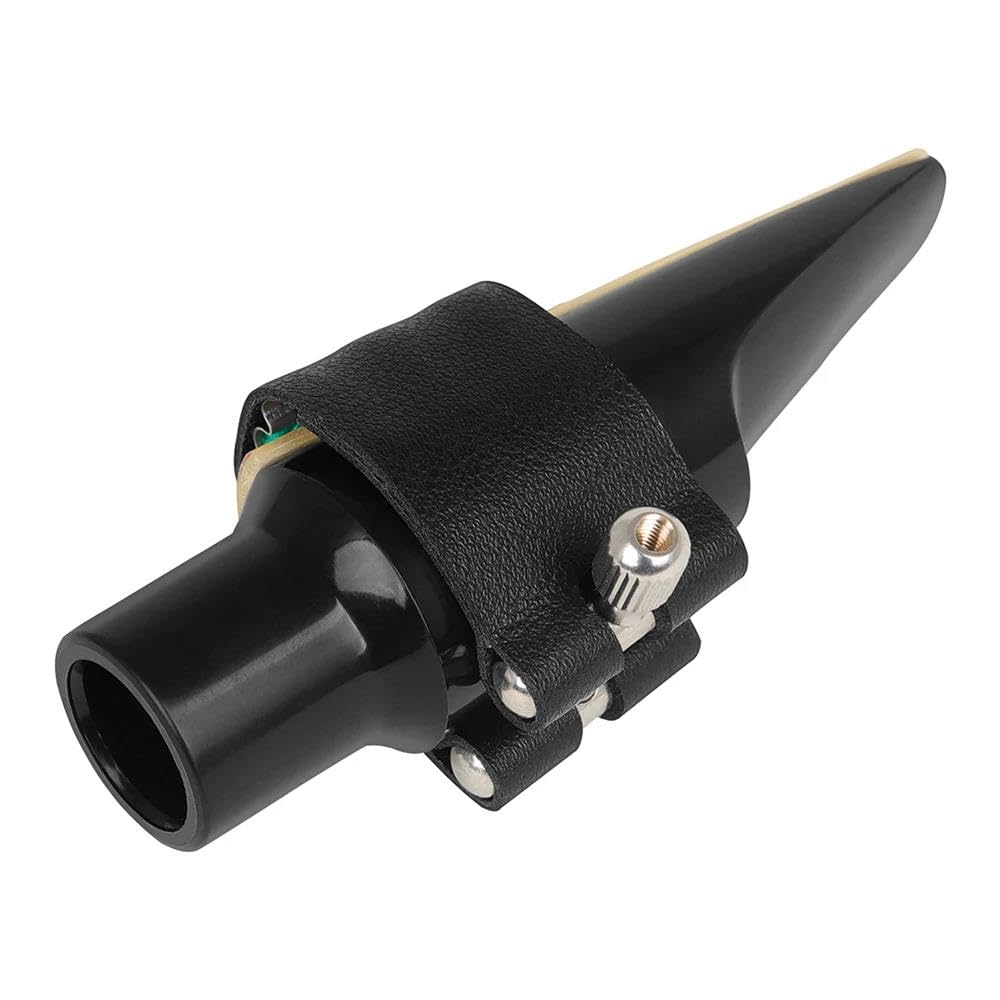 Tenorsaxophon Mundstück Kopf Clip Set Saxophon Mundstück Set Instrument Zubehör Clip Reed 2 Zahnpolster