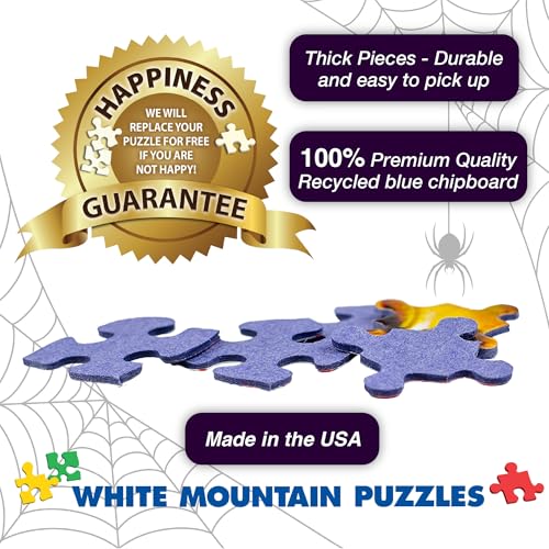 Rompecabezas White Mountain de 1000 piezas: Collage de películas de terror para Halloween, piezas grandes, regalo para adultos y familia, 24" x 30" miniatura 6
