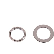 2PCS Nut and Washer gold for Toggle Switch Metric Fine Knurl M12 x 1.25 Chrome