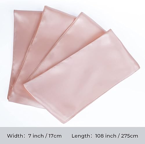 Vista 72 de Babenest - 10 lazos para sillas de satén para bodas, banquetes o fiestas de Navidad, baby shower eventos decoración (dorado)