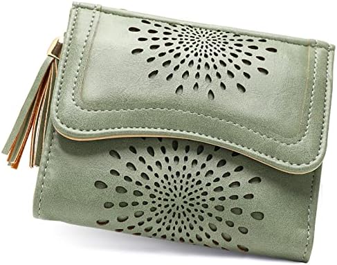 Amazon Brand - Hikaro Small Wallet for Women, Compact Bifold Wallet RFID Protection Wallet Short Purse Mini Girls Wallet