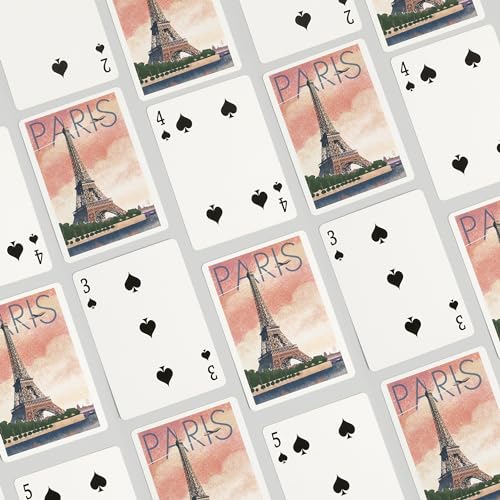 Naipes Lantern Press Paris Francia 52 cartas póker miniatura 4