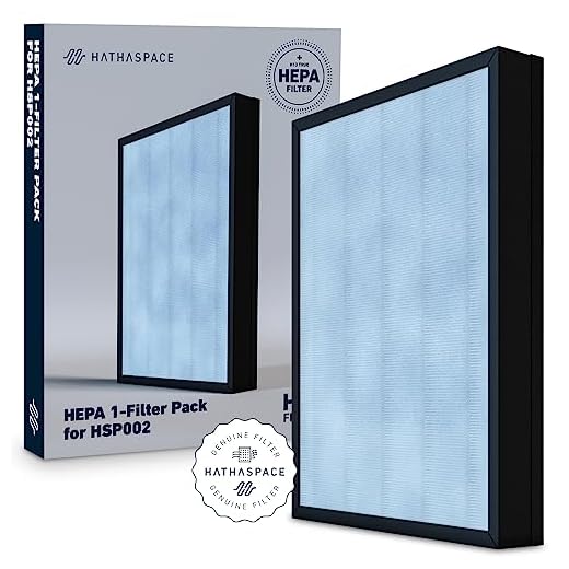 HATHASPACE Certified Replacement Filter for HSP002 Smart True HEPA Air Purifier 2.0 (H13 True HEPA)