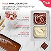 ALDKitchen Chocolate Melting Pot - Commercial Stainless Steel Electric Chocolate Melter, 1 Large Tank + 2 Extra Small Tanks, Adjustable Temp 86-185 F for Desserts & Candy