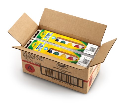 Crayola 8 Pan Set Washable Watercolors,12 Pack, Kids Indoor Activities at Home - image 2