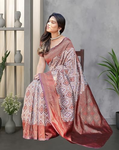 Image of Yashika Women's Banarasi Kanjivaram Art Silk Saree Set with Blouse |saree for Women | Saree | New Sari | Saree