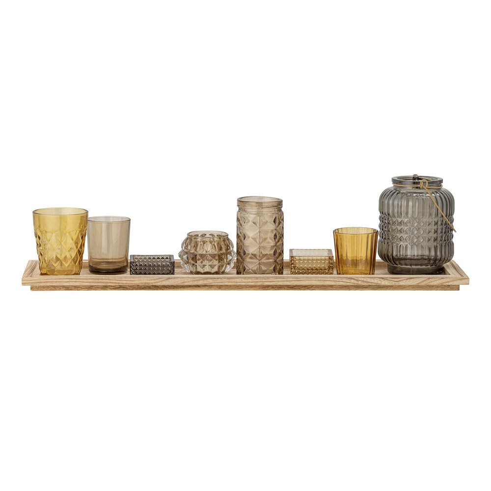 Bloomingville Tablett mit Votive Sanga Set of 9