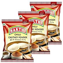 Sakthi Chilli Chutney Powder | Idli Milakai Podi 100g Pack of 3, Delicious & Spicy Chutney Powder
