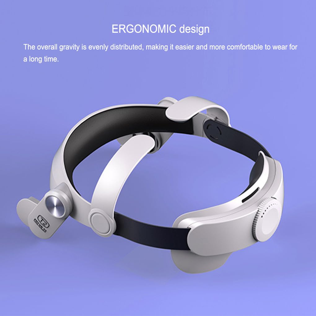 Bandeau réglable Pliable en Plastique pour Casque VR avec Bouton Rotatif Remplacement des pièces de Rechange pour 2