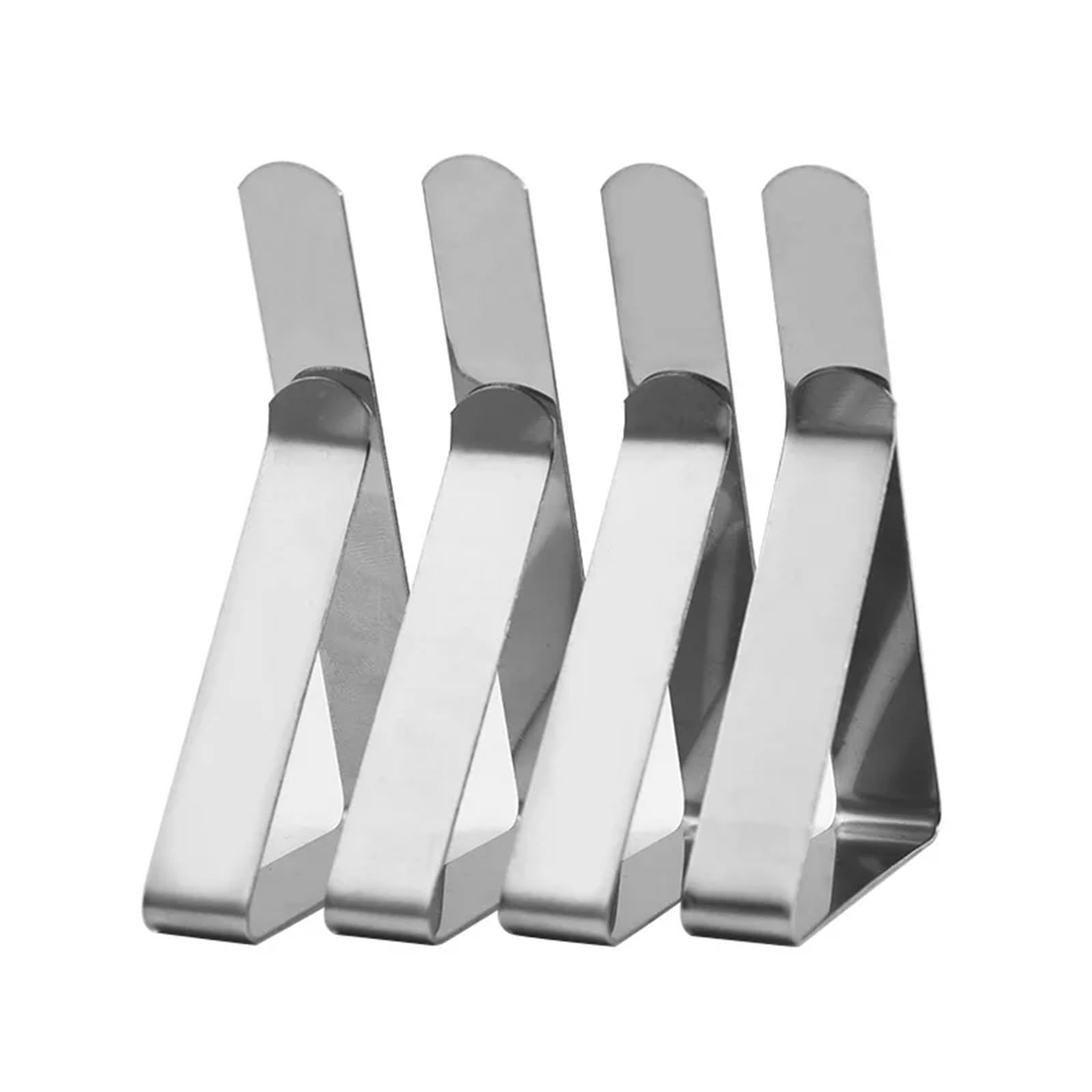 6/12/24 Stück Edelstahl Anti-Rutsch-Tischdeckenklammern rutschfeste Tischabdeckungs-Sicherungsklemmen Clip Hochzeit Camping Promenade Tischabdeckungsklammer FüR Tischplatten(24pcs)