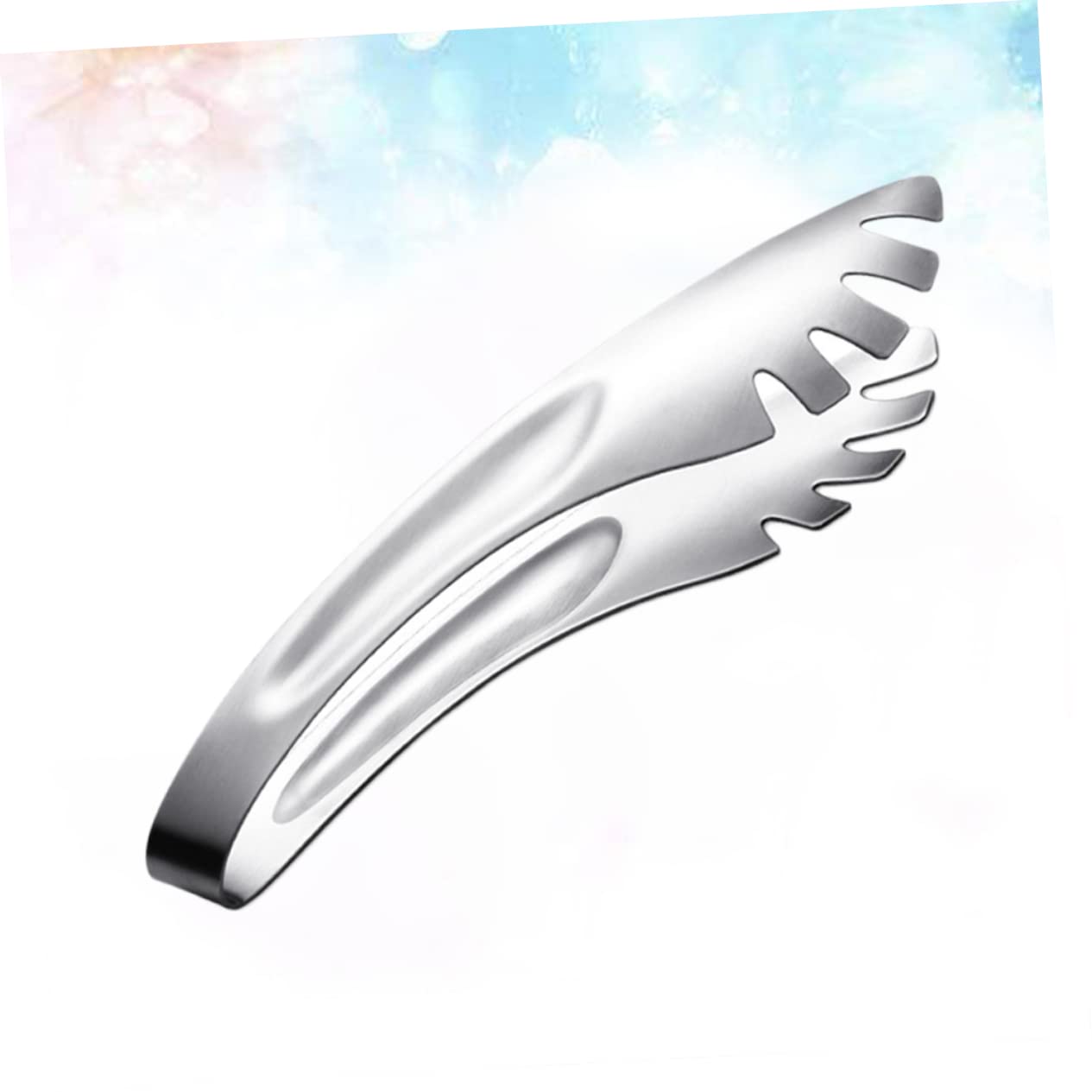 MUCKLILY 3pcs Stainless Steel Serving Tongs Thick Food Clip for Salad Spaghetti Noodles Comfortable Grip Heat Resistant Kitchen Utensils for Parties Weddings Daily Use