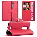 Produktbild Cadorabo Hülle für Motorola Moto X Force in Karmin ROT - Handyhülle mit Magnetverschluss, Standfunktion und Kartenfach - Case Cover Schutzhülle Etui Tasche Book Klapp Style