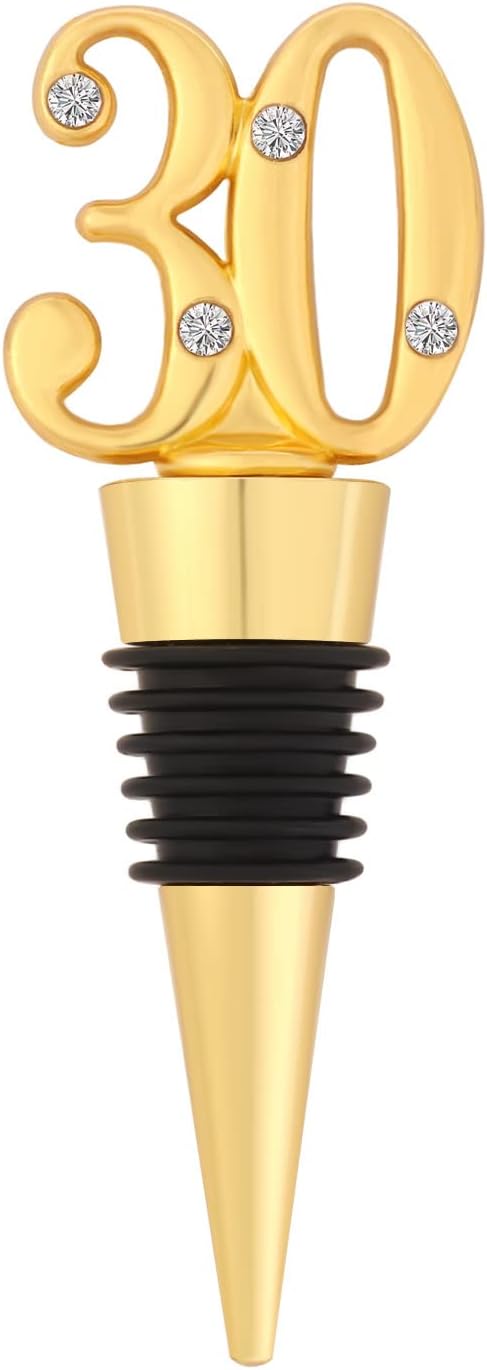 12 Pack 30 Years Old Wine Bottle Stoppers with Gift Box for 30th Birthday Party Favor Souvenir Wedding Souvenirs Wine Bottle Decorations
