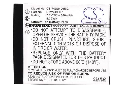 Vi Vintrons Battery For Panasonic Lumix Dmc-Gm1, Lumix Dmc-Gm5, Lumix Dmc-Lx10, Dmw-Blh7, Dmw-Blh7E, Dmw-Blh7Pp, #TOP4