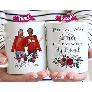 Nalips My Mother Forever Never Apart Gepersonaliseerd cadeau voor moeder, lange afstand staat koffiemok, moeder…