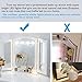 Assemer 2 Pcs Wireless Vanity Makeup Lights for Mirror, Rechargeable LED Light Bar Stick On Bathroom Mirror with 4 Lighting Modes & Dimmable, Cordless Lamp for Vanity Table