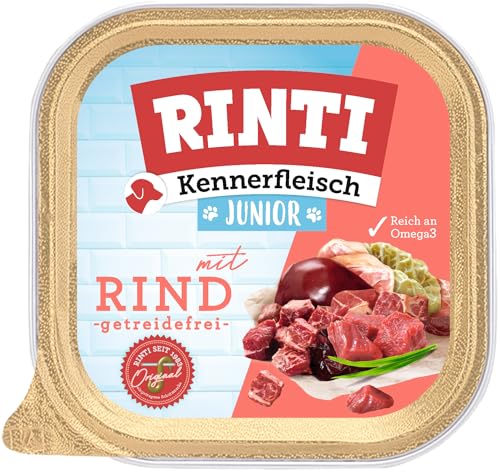 RINTI Kennerfleisch Schale | Junior mit Rind | 9X 300g