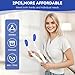 HHuanwfer Foldable Toilet Aid（2Pack）, Long Comfort Wipe Wand Bottom Buddy Toilet Self Tissue Aids for Toileting, Self Help Wipe Butt for Fat People Limited Mobility,Elderly, Pregnancy