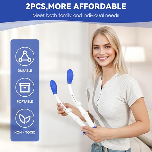 Foldable Toilet Aid(2Pack), Long Comfort Wipe Wand Bottom Buddy Toilet Self Tissue Aids for Toileting, Self Help Wipe Butt for Overweight People Limited Mobility,Elderly, Pregnancy - Image 3