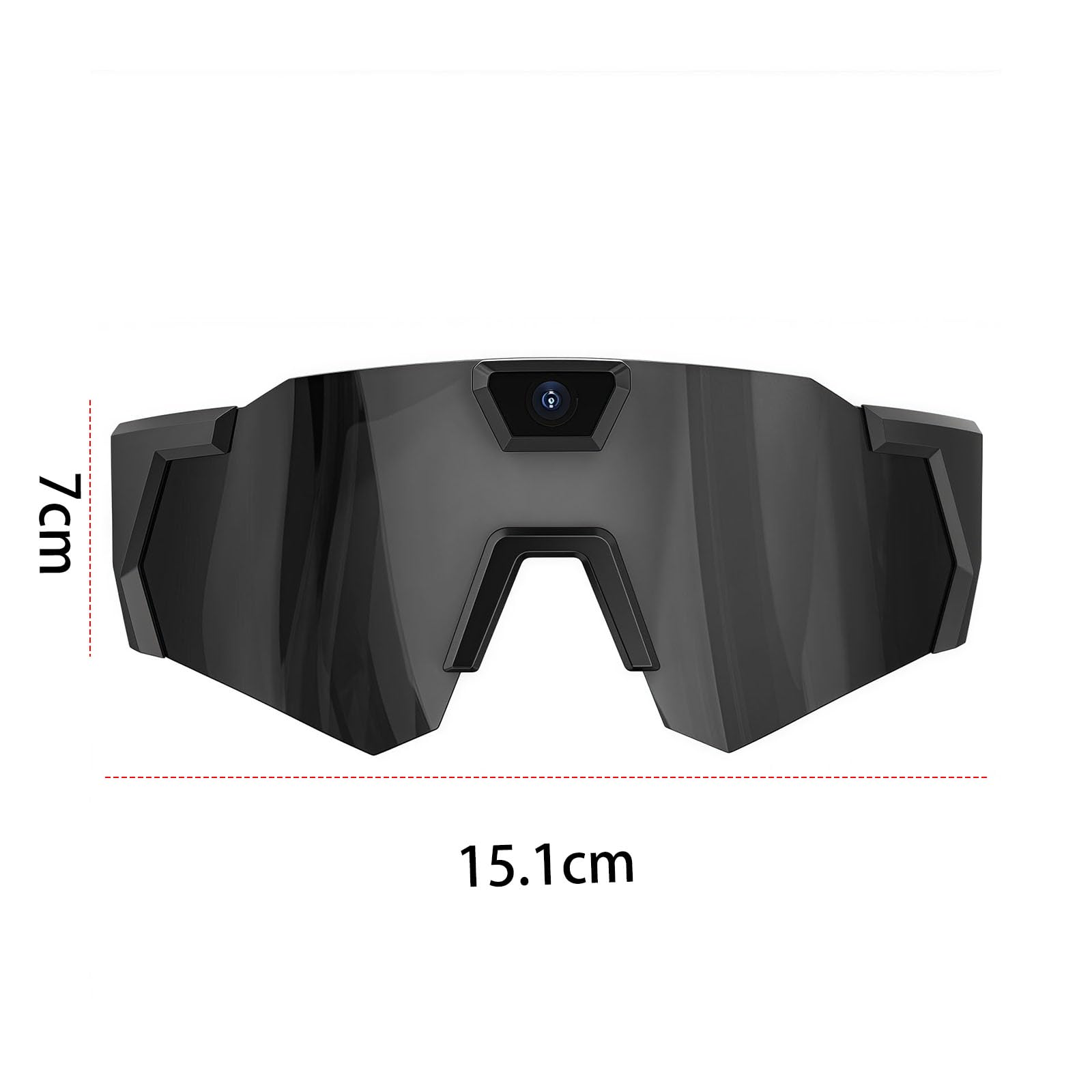 Occhiali da Corsa con Telecamera HD 1080P, Occhiali da Sole con Action Camera da 64G ROM, Ideali per Sport all'Aperto, Ciclismo e Viaggi, Adatti a Uomo e Donna