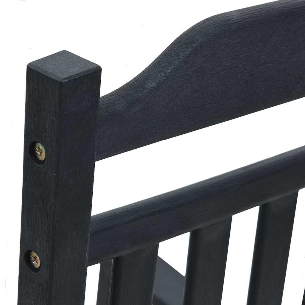 Zewnętrzny fotel bujany z polietylenu odpornego na promieniowanie UV z miękkim mechanizmem kołysania na balkon, do ogrodu lub na podwórko - klasyczny i trwały design, łatwy w pielęgnacji i