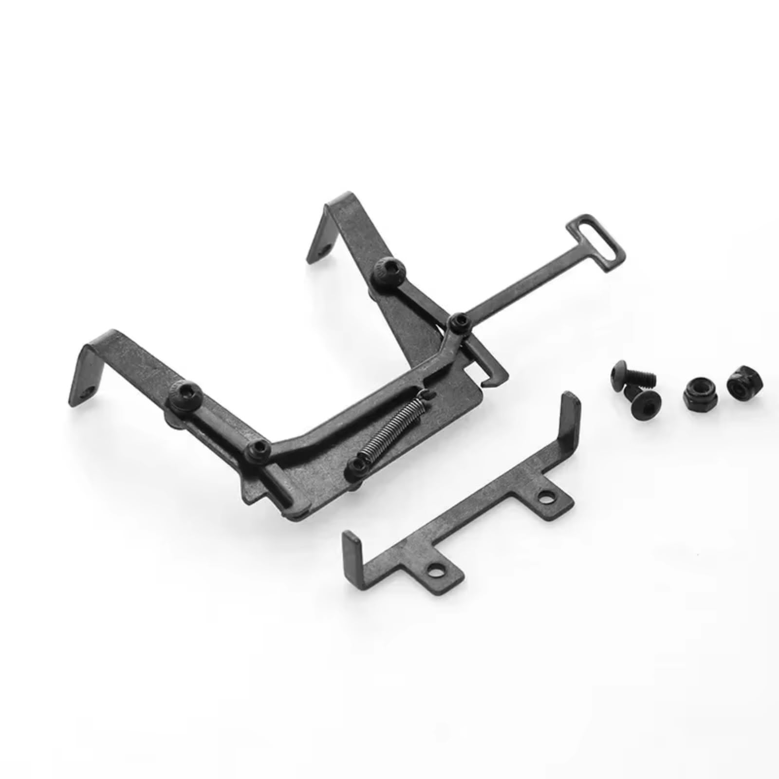 Accessori Rc Per Tamiya Per Scania Per Benz Per Man Per Volvo 1/14 RC Camion Rimorchio Trattore Ricambi Aggiornamento Chiusura Sicurezza Acciaio Inossidabile Cabina(Black)