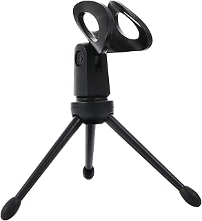 VICASKY Suporte De Mesa 1 Conjunto 2 Peças Tripé De Mesa Tripé De Mesa Suportes De Microfone De Mesa De Mesa De Plástico Preto Microfone De