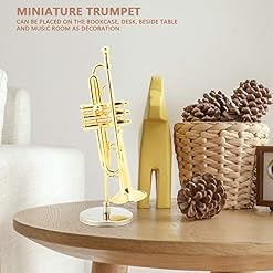 Miniature Trompette Réplique Mini Trompette En Boîte Top Grade Cadeau Mini Instrument De Musique Modèle Plaqué Or Instrument Modèle Ornements Musicaux - Les Beatles, Paul McCartney, John Lennon, RIngo Starr, George Harrison Miniature Trompette Réplique Mini Trompette En Boîte Top Grade Cadeau Mini Instrument De Musique Modèle Plaqué Or Instrument Modèle Ornements Musicaux – Image 7