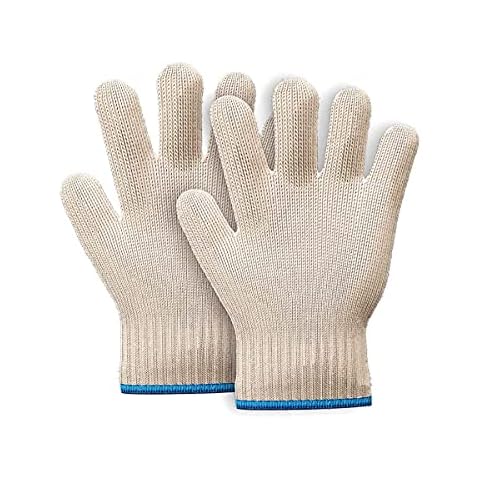 HAADI Oven Gloves(1 Pair) Heat Resistant With Fingers Non-Slip Microwave Roster Gloves, Double-sided Oven Mitt For Handling Hot Surface,Cooking Trays And Hot Utensils,Baking & Fireplace Grilling Cover
