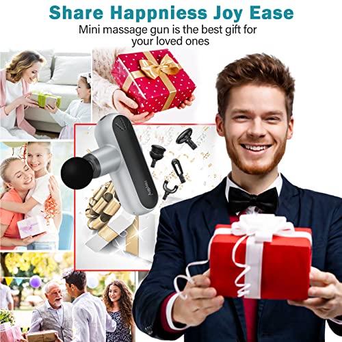 Heychy Mini Massage Gun Deep Tissue,Portable 7Mm Deep Percussion Muscle Massager, Super Small And Quiet Massage Gun Usb A To Type-C Charging With Carry Bag For Travel, Gym, Outdoors, Office And Home #TOP5