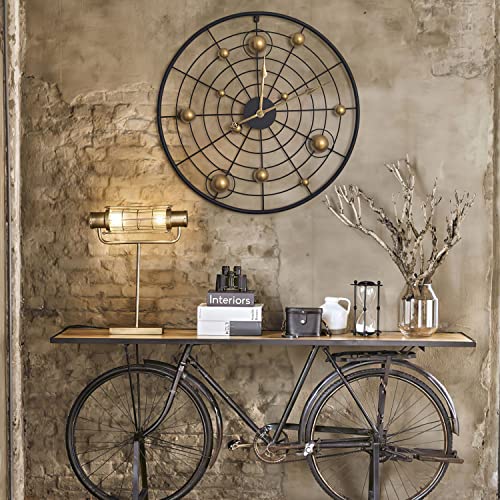 Yumyolk Wanduhr, Wanduhr groß 60 cm, Wanduhr modern, rundes Wanduhr mit...