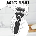 32B Tête de rasoir pour Braun Series 3, Feuille de remplacement & Cassette de cutter pour rasoir Braun Foil 3000s 3010s 3020s 3030s 3040s 3050cc 3070cc 3080s 3090cc 320 330 340 350cc