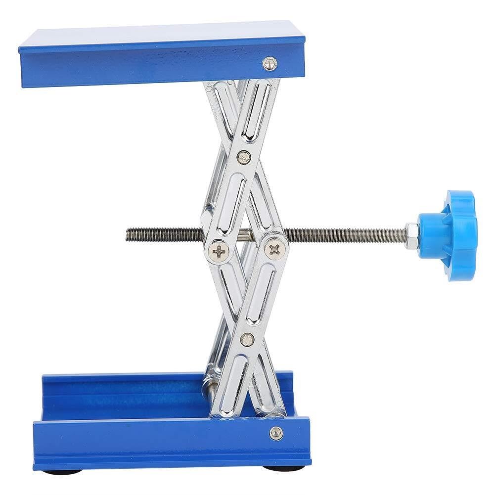 Piattaforma di sollevamento laboratorio regolabile - Supporto in alluminio resistente alla corrosione, 100x100mm, altezza 16cm