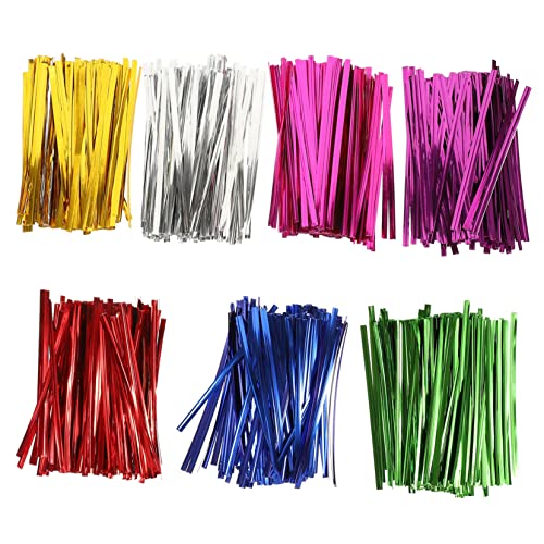 Attaches métalliques réutilisables fils de colorés pour jardinage et boulangerie