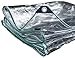 Tarpaulin Transparent imperméable de Voiture Robuste Robe de Rain Housse de cavité de Tente de Camping avec des œillets et des Bords renforcés, 350 g/m² Tissu occultant (Size : 1.6X4m)