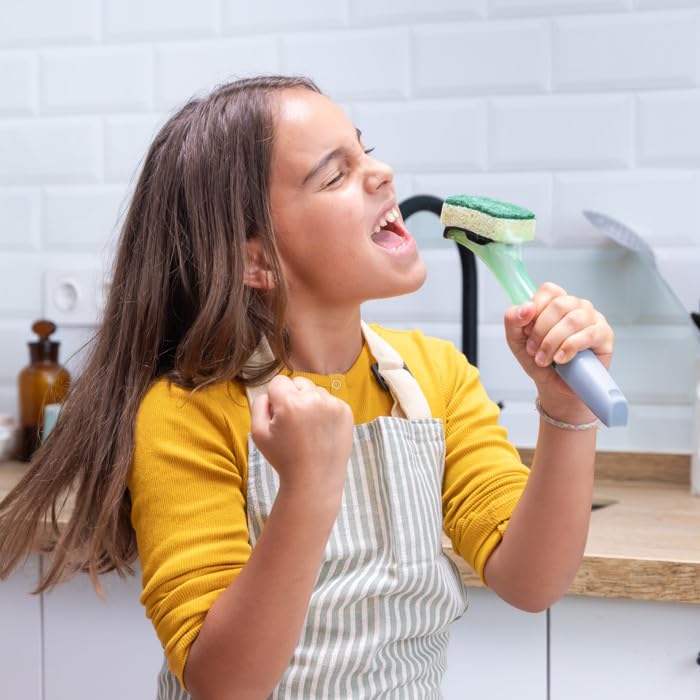 Image secondaire de Brosse à récurer Bayeco avec Poignée Rechargeable et Distributeur de Détergent