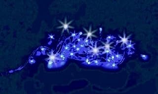 Giocoplast Natale Extension 100 - Linterna LED (10 m), color azul