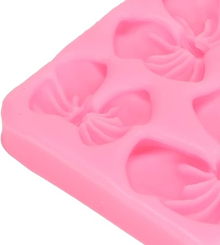 Miniatura 6 de Lazos de jabón con diseño de fondant, moldes de chocolate a prueba de palillos de fácil liberación sin olor, diseño de arco de silicona para