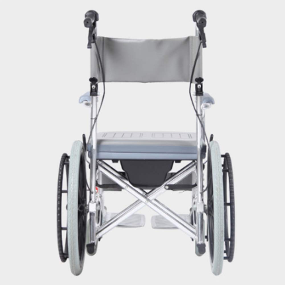 Wózek inwalidzki, lekki składany wózek inwalidzki do jazdy medycznej, wózek inwalidzki ze stopu aluminium z siedziskiem wielofunkcyjny dla osób starszych przenośny wodoodporny wózek inwalidzki do