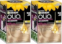 Garnier, Permanent Hair Colour, Ammonia Free and Nourishing, Olia, 10.0 Very Light Blonde (Pack of 2)