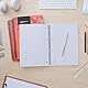 Amazon Basics Spiral-Notizblock, 80 Blatt / 160 Seiten, A4, 90 GSM, 5 stück, 1er-Pack, Weiß