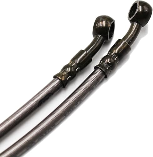 Vista 50 de PRO BAT Tubería de manguera de freno hidráulica trenzada para chino GY6 Scooter ATV Dirt Bike Go Kart 0.394 in Banjo extremos (39.4 pulgadas/39.4 in)