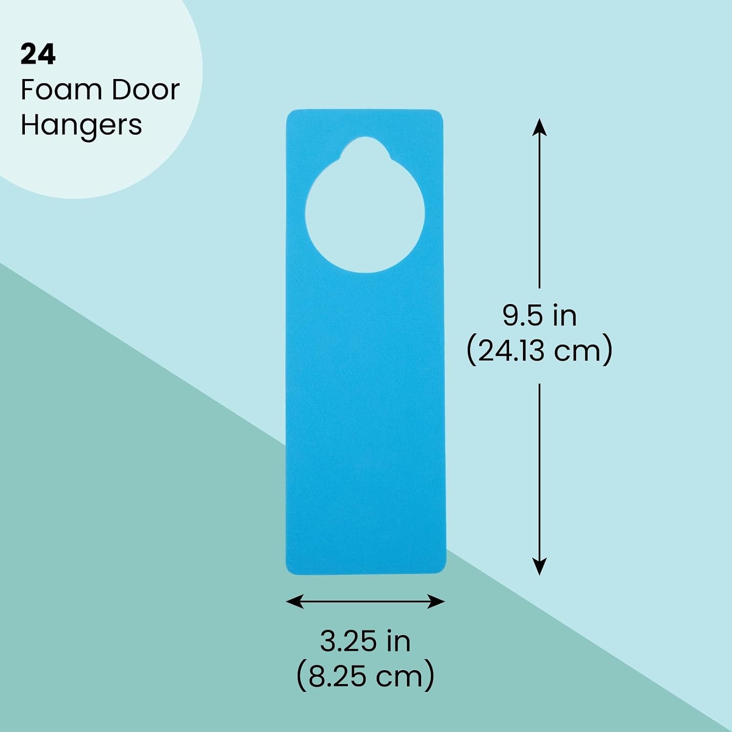 Bright Creations Foam Door Hangers - 3.25 x 9.5 in, Pack of 24, 8 Colors - Foam Door Hanger Craft Kit for Kids Projects