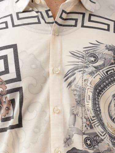 Image of BULLMER Trendy Regular Fit Striped Causal Full Sleeve Shirt for Men.