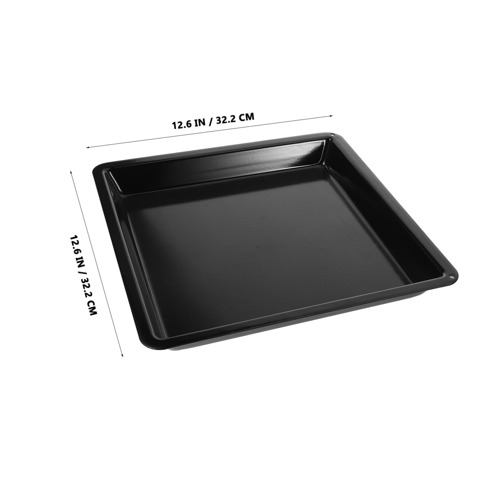 Gatuida Backblech mit Großer Kapazität aus Kohlenstoffstahl Schwarzes Robuste Tiefe Backform mit Antihaftbeschichtung für Backofen für Gastronomie und Catering